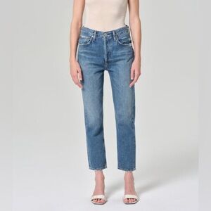 AGOLDE Riley High Rise Straight Crop Jean, size 27